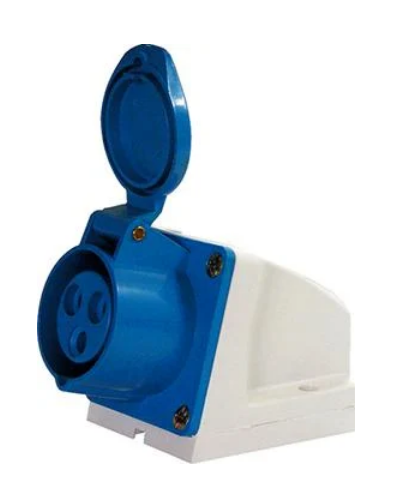 Силовая розетка E.NEXT e.socket.pro.3.32 2P+PE 32А 230 В стационарная IP44 Синий (p012002)