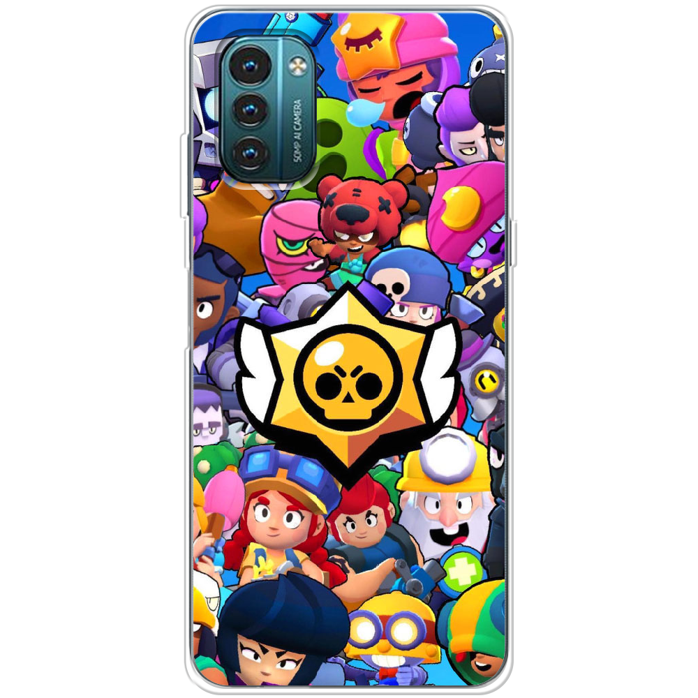 Чехол BoxFace Nokia G21 Brawl Stars Прозрачный силикон (44288-up2389-44288)