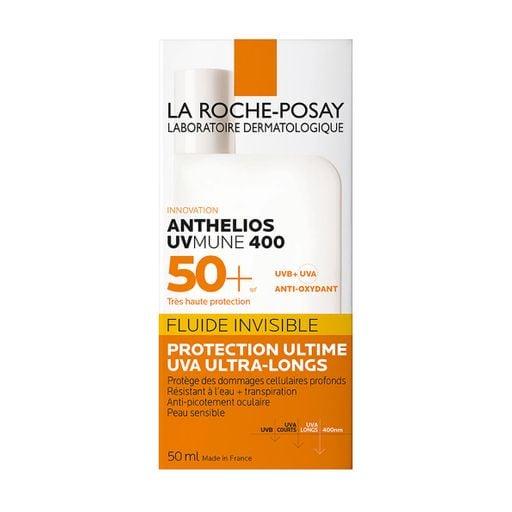 Флюид для лица La Roche-Posay Anthelios UVmune 400 Invisible Fluid SPF 50+ для чувствительной кожи солнцезащитный - фото 1