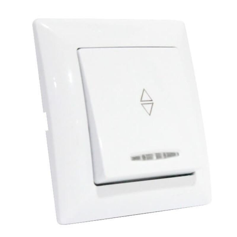 Переключатель одноклавишный HOROZ ELECTRIC Tina 112-005-0006-010 проходной пластик IP20 Белый (29176868)