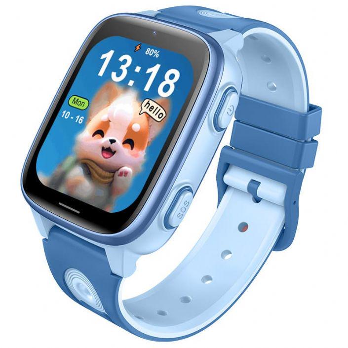 Смарт часы-телефон детский Wonlex CT23 с видеозвонком WI-FI GPS SIM-карта Blue (18354)
