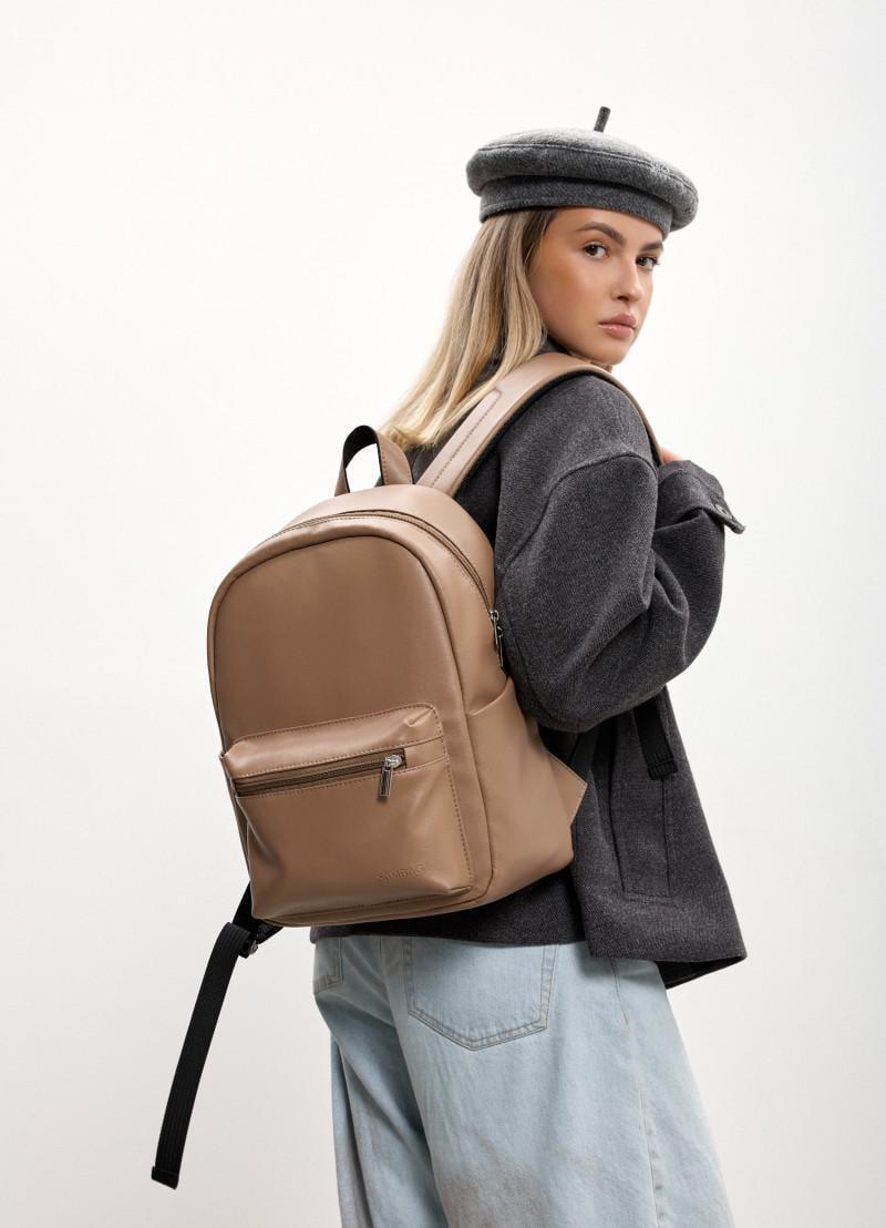 Рюкзак женский Sambag Talary 35х25х12 см Кофейный (35312021)