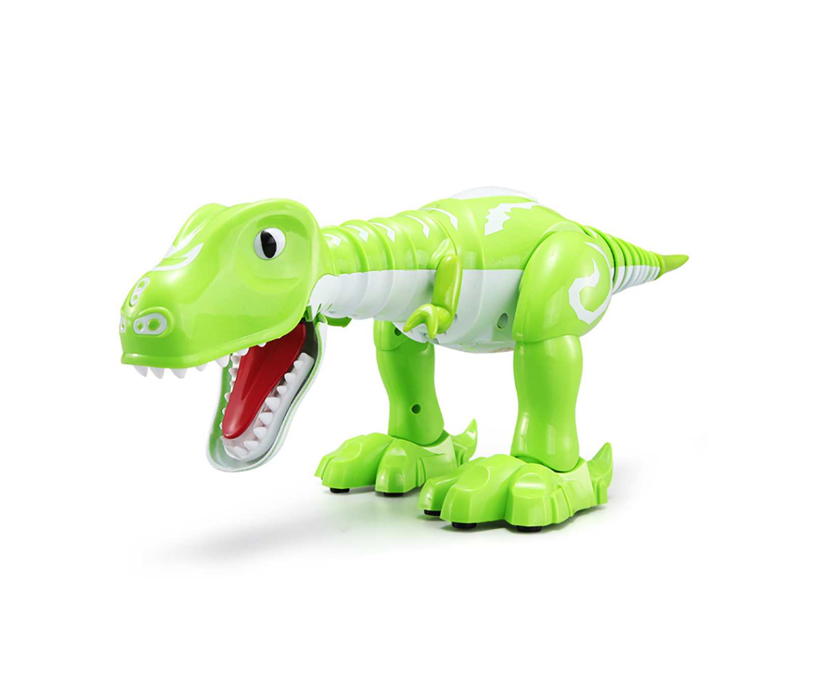 Музыкальный игрушечный динозавр FENG YUAN Cool Dino со световыми и звуковыми эффектами Зеленый (SUN8519)