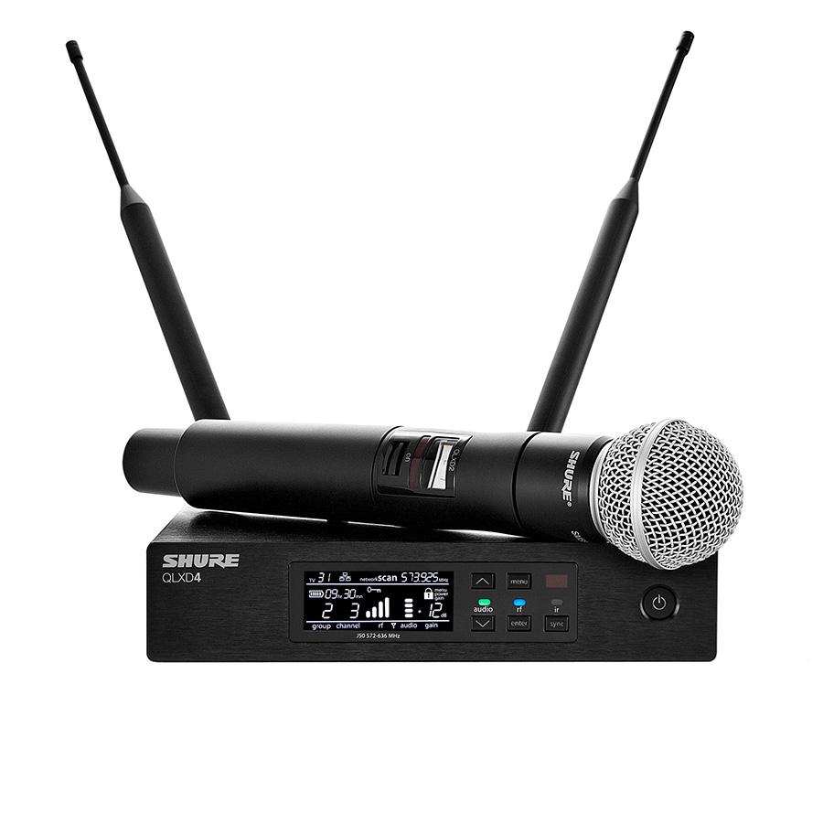 Радіосистема вокальна SHURE QLXD4 SM58 (0070) - фото 2 Радіосистема вокальна SHURE QLXD4 SM58 (0070) - фото 2