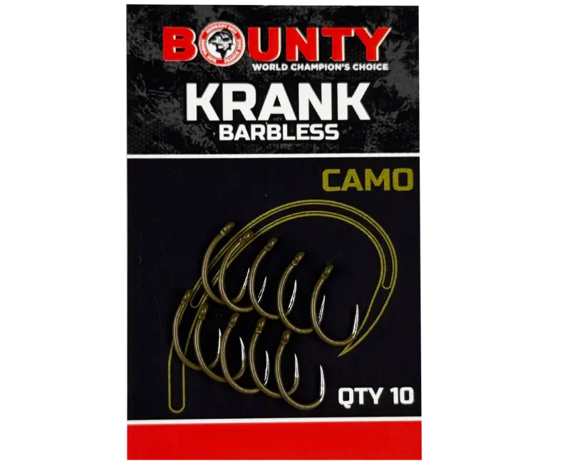 Крючки Bounty Krank Barbless 10 размер без бородки Camo