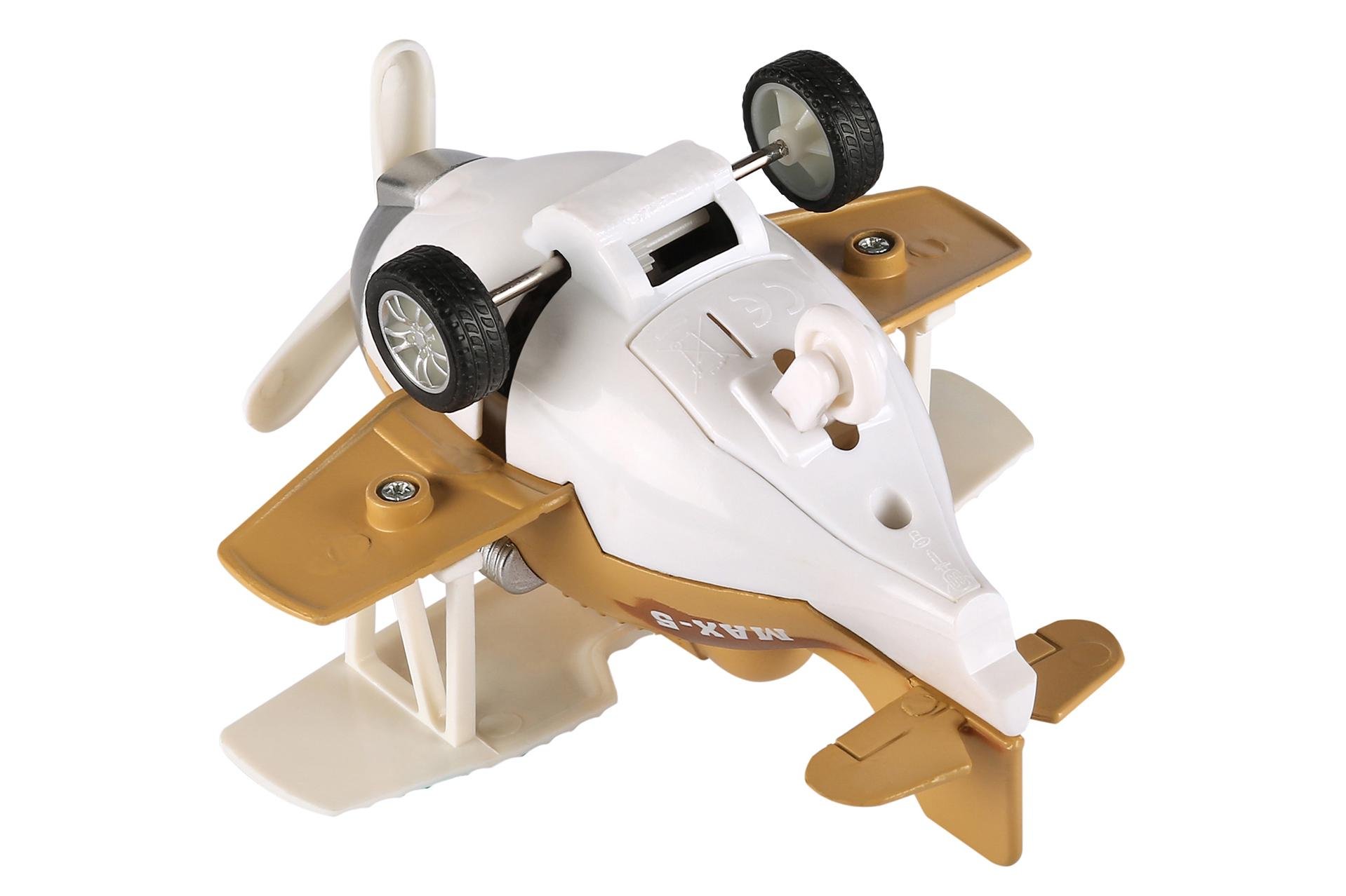 Игрушечный самолетик Same Toy Aircraft со светом и музыкой Коричневый (SY8015Ut-3) - фото 4