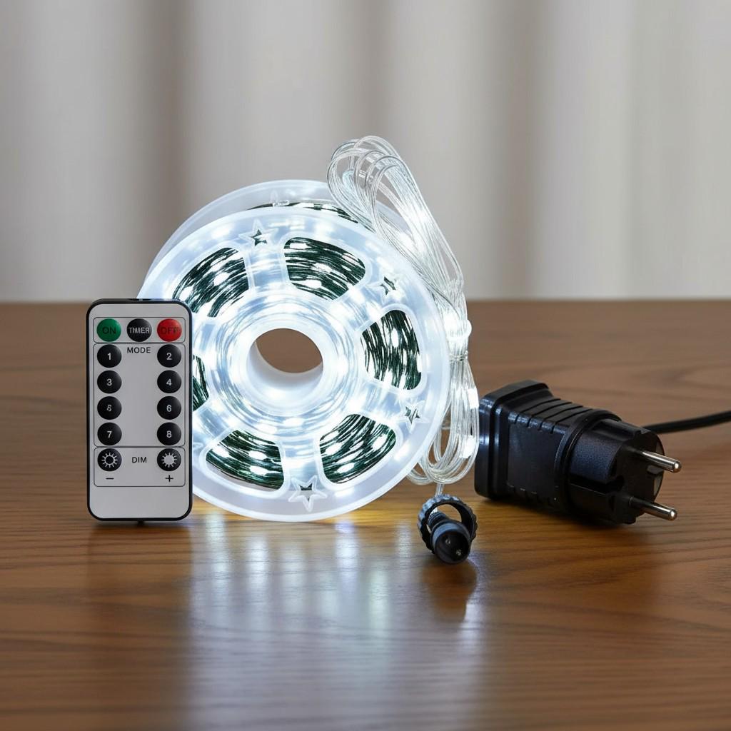 Гирлянда-нить Роса сетевая с пультом на медном проводе 200 м 2000LED Зеленый/Белый (2000L200MGW) - фото 11 Гирлянда-нить Роса сетевая с пультом на медном проводе 200 м 2000LED Зеленый/Белый (2000L200MGW) - фото 11