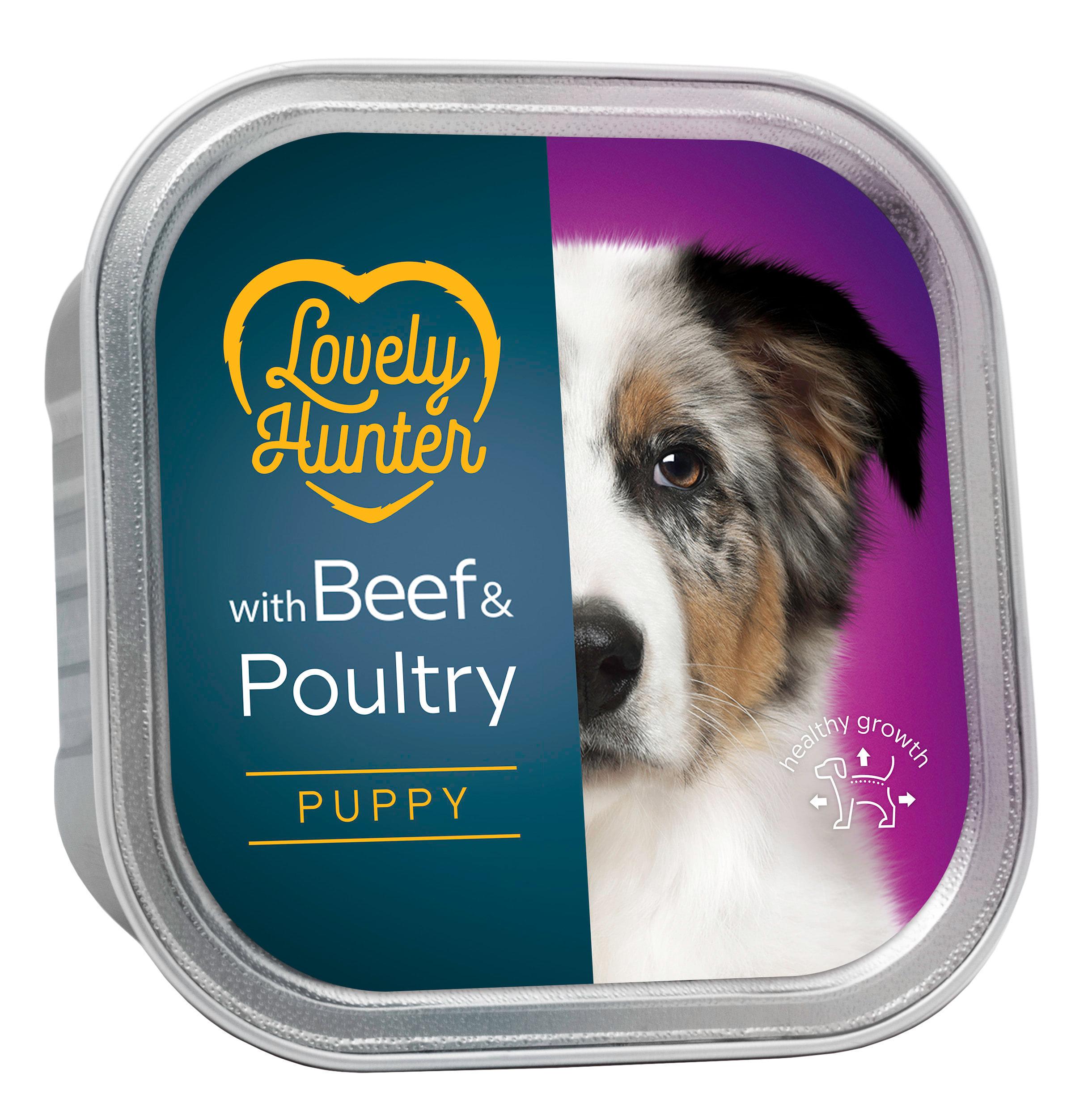Корм вологий LovelyHunter Puppy Beef and Poultry 150 г