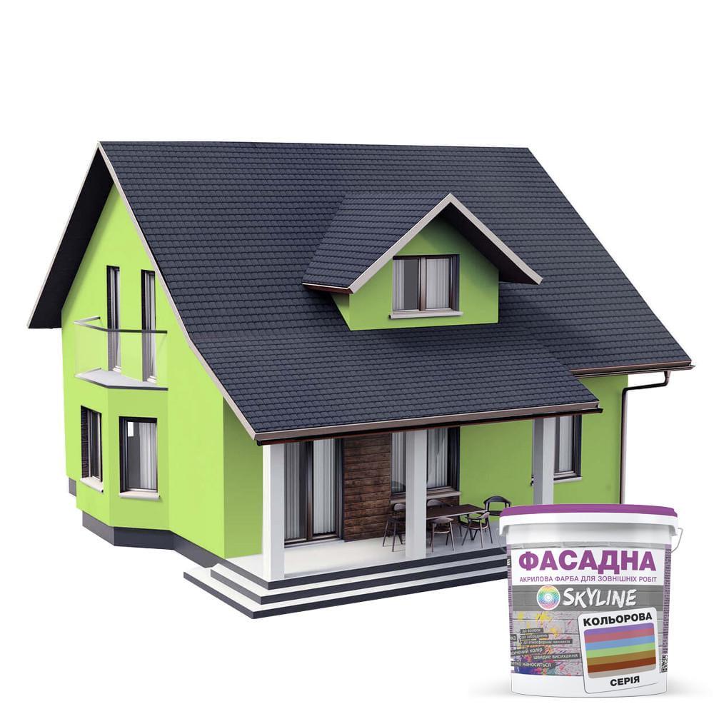 Краска акрил-латексная фасадная Skyline 5 л 0540-G60Y Шартрез (2487186082) - фото 3 Краска акрил-латексная фасадная Skyline 5 л 0540-G60Y Шартрез (2487186082) - фото 3