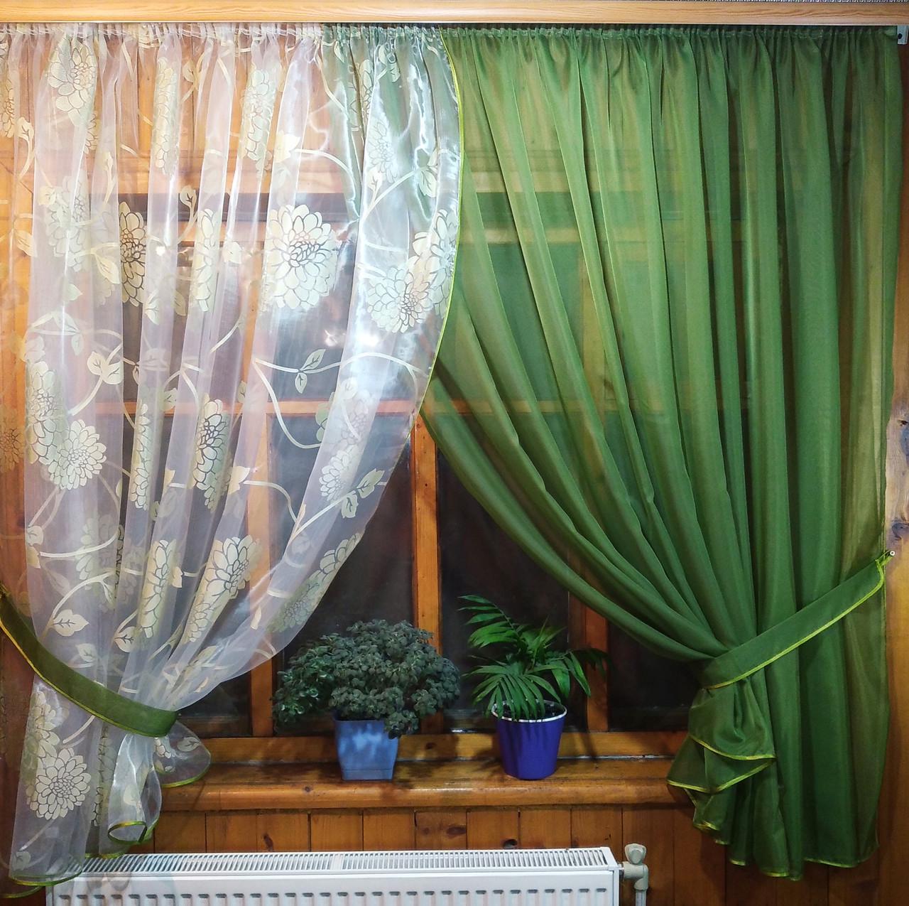 Шторы Вероника Гербера/Хаки (1173369445)