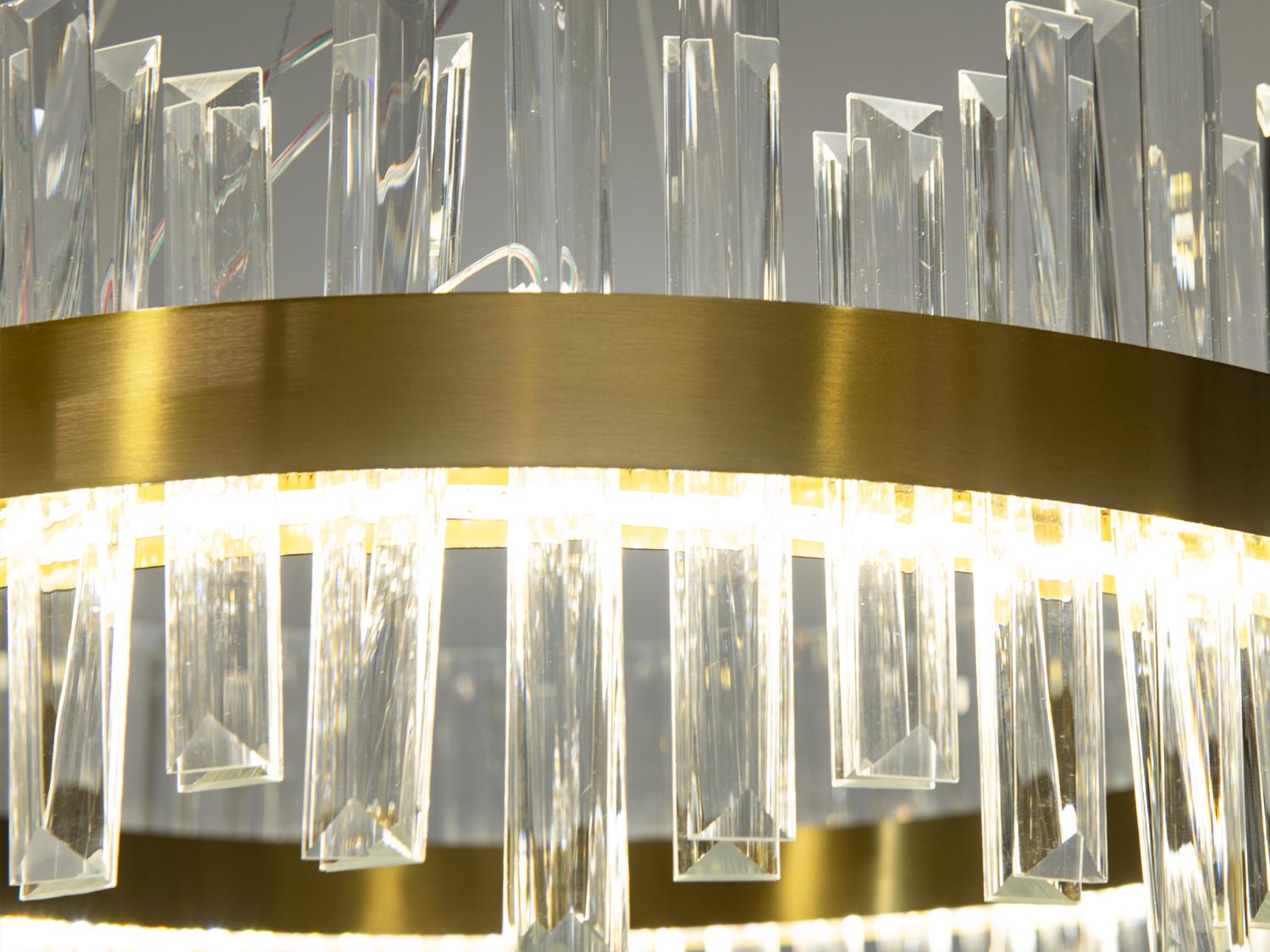 Люстра хрустальная LED 135 Вт 58 см Бронзовый (836/600BR) - фото 5