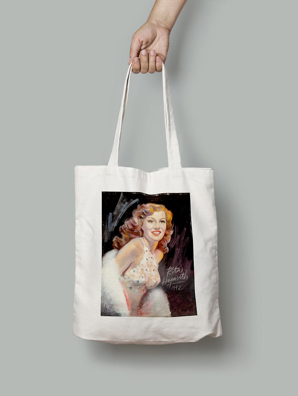 Эко-сумка Портрет Риты Хейворт 1942. Говард Коннолли шопер (pin_up010234_Bag)