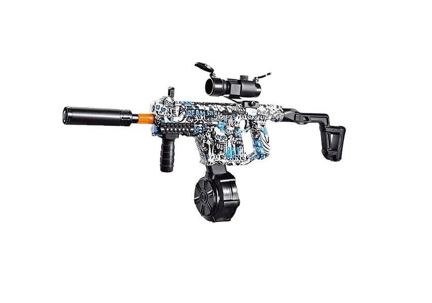 Автомат-пистолет орбиган с рукояткой с глушителем на аккумуляторе прицел/зарядка/шары (1111F930)