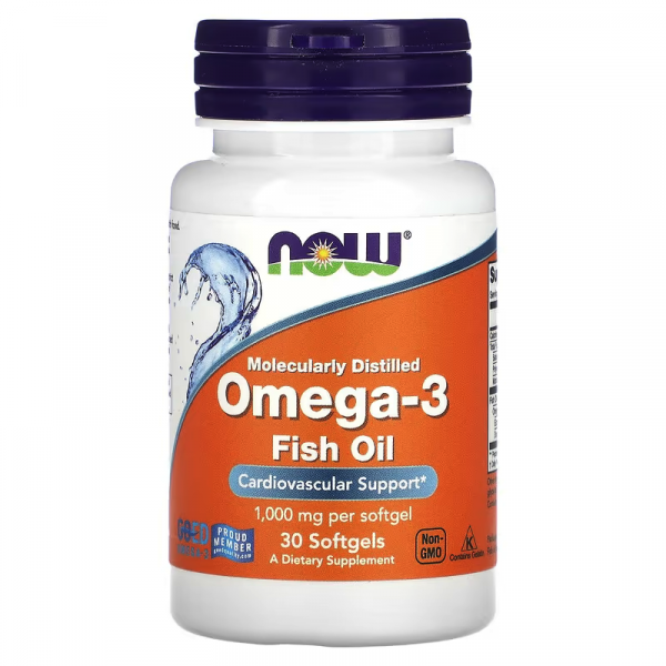 Жирні кислоти омега 3 NOW Foods Omega 3 30 софтгель