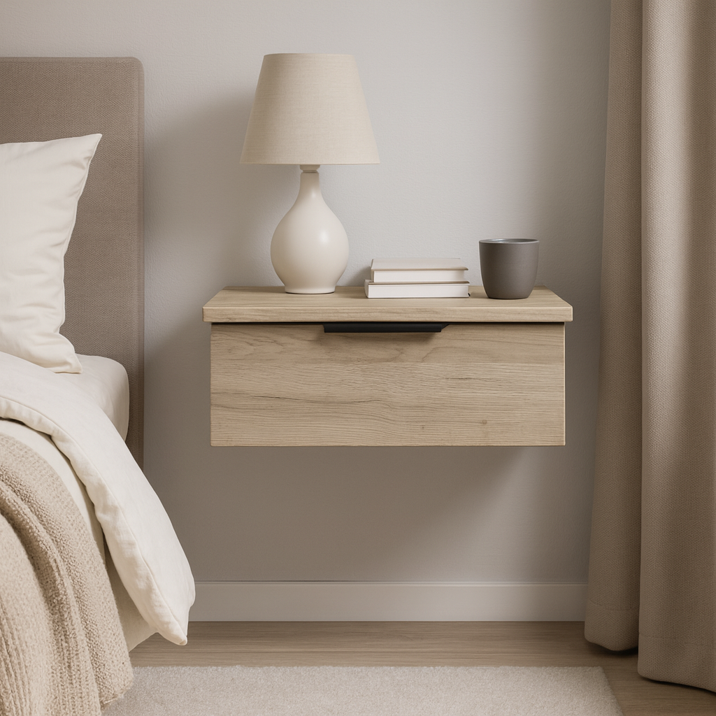 Тумба прикроватная ТП1 SENAM 180х450х310 мм ДСП Дуб Крафт Серый - фото 1