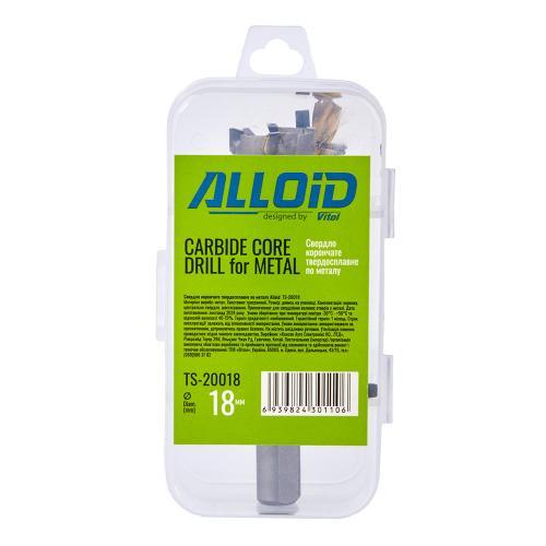 Сверло Alloid корончатое твердосплавное по металлу 18 мм - фото 2 Сверло Alloid корончатое твердосплавное по металлу 18 мм - фото 2