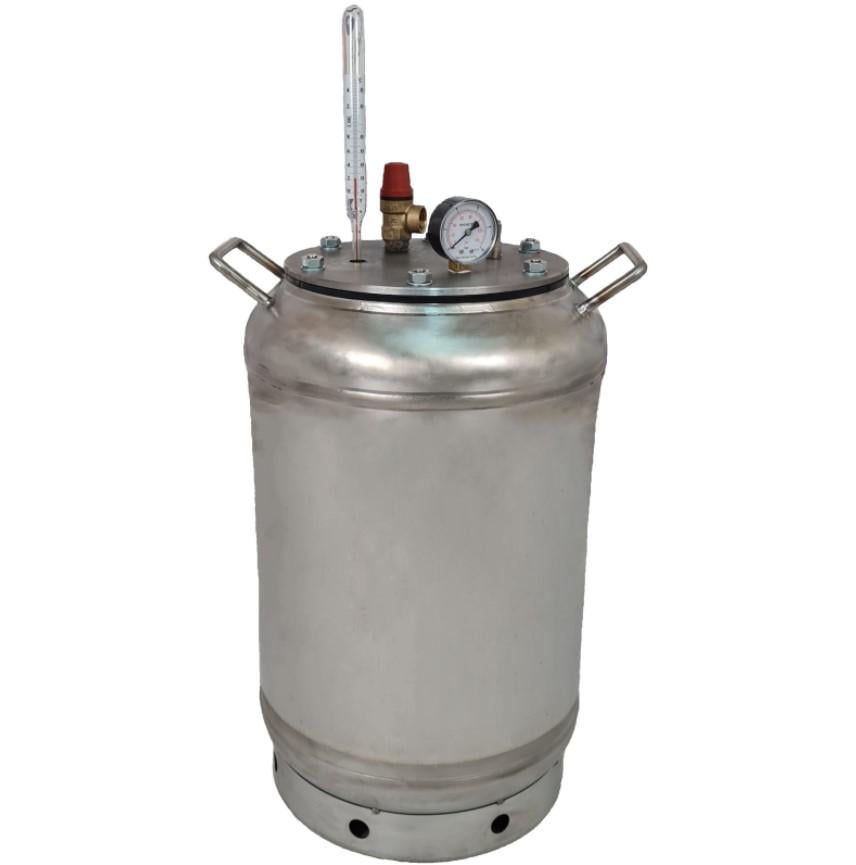 Автоклав СовеК фланцевый газовый ЛАН 42 л нержавеющая сталь 32 банки/0,5 л (Ав-32Н)