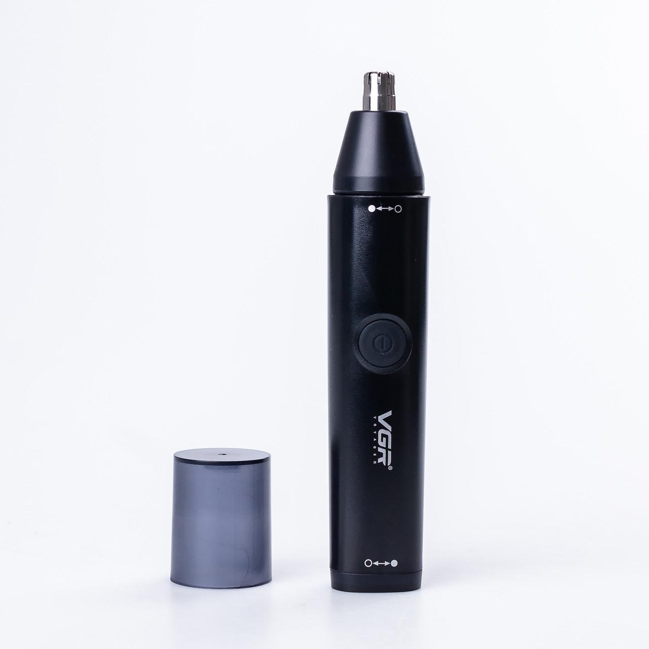 Триммер для носа и ушей VGR V-613 аккумуляторный с насадками 5 Вт (3835) - фото 4