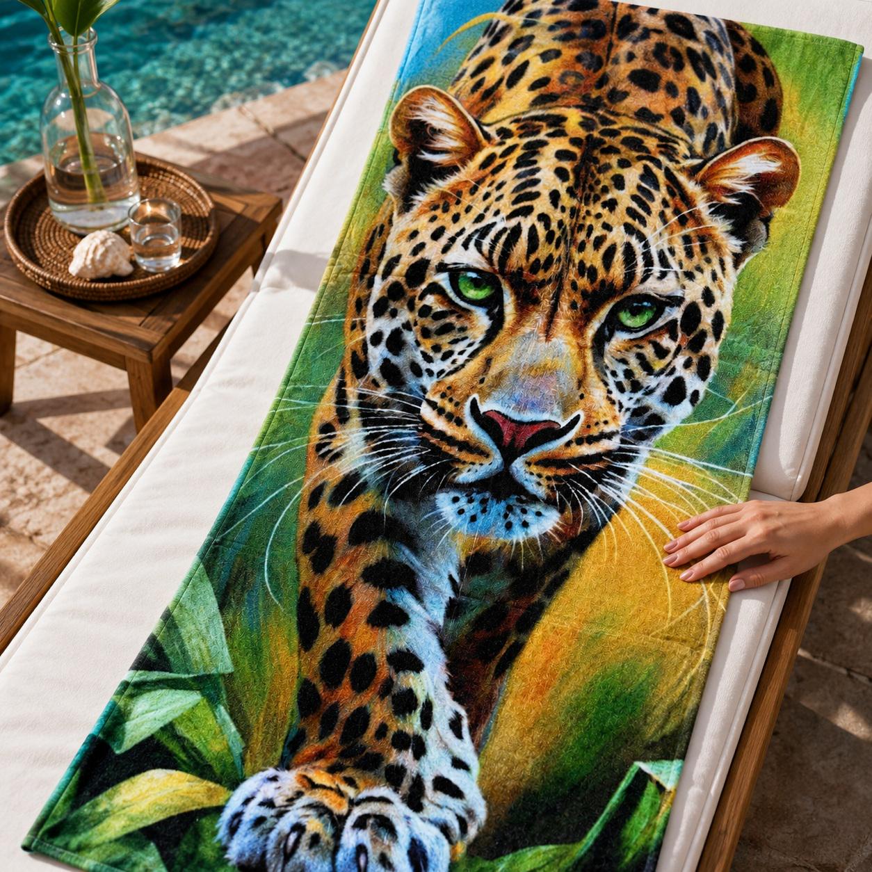 Рушник махровий пляжний LoveYouHome Лео 75x150 см (ly60223)