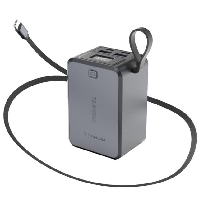 Повербанк TITANUM TPB-WP049 PD70W 20000mAh Grey