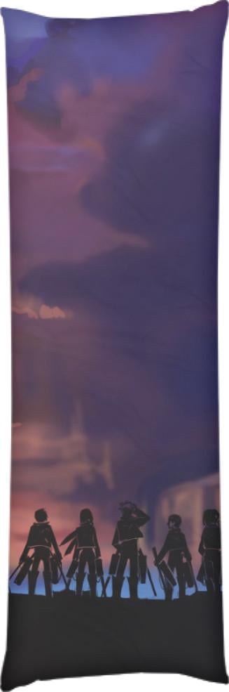 Подушка дакимакура Атака Титанов 40x100 см (13545565)