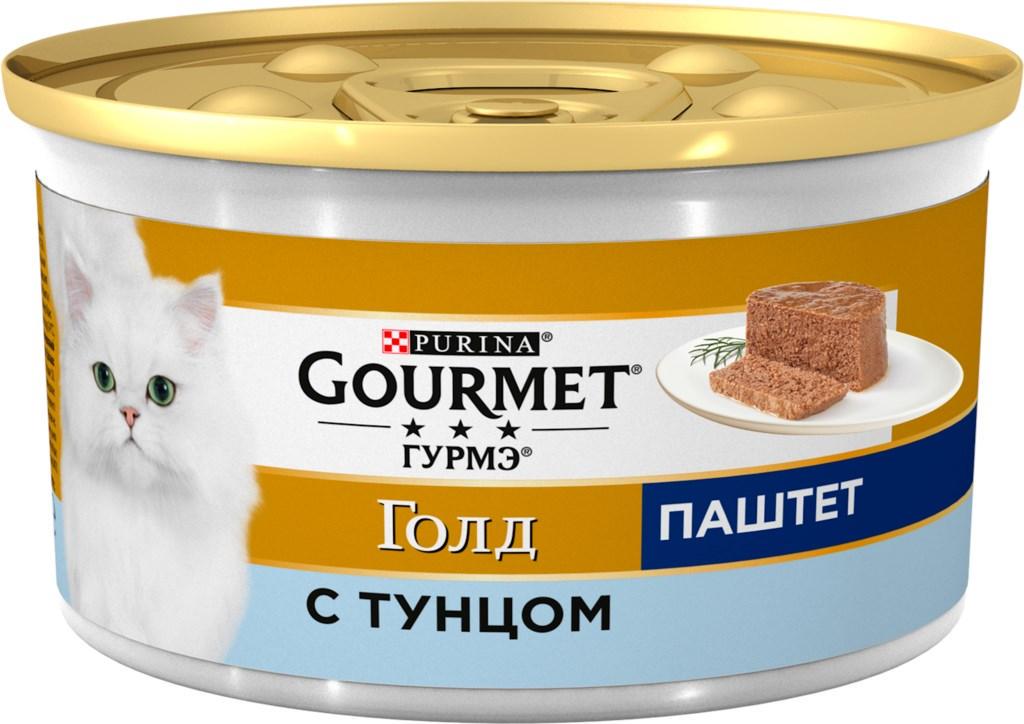Консервы для кошек Gourmet Gold Паштет с тунцом 85 г 24 шт. (1877622372)