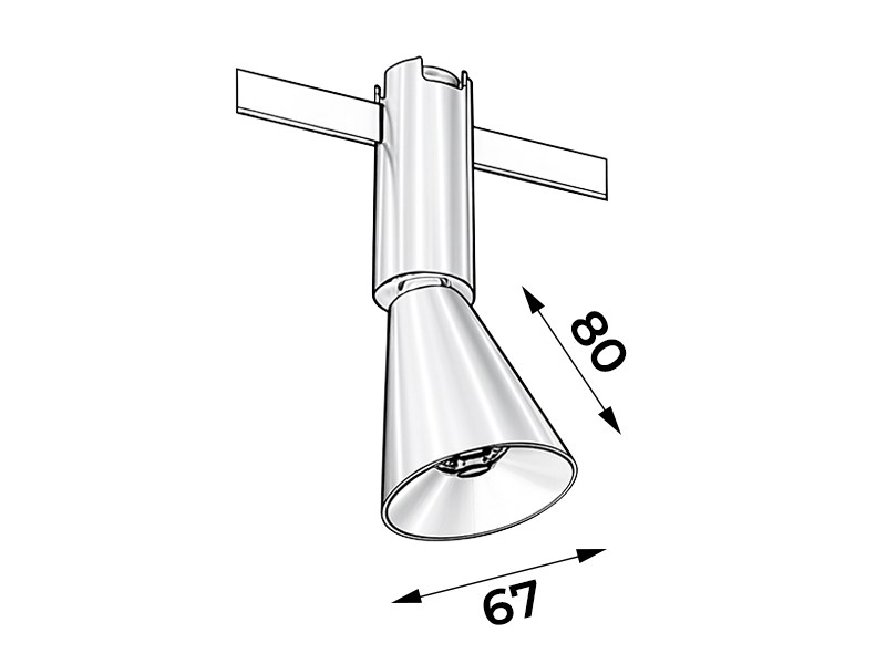 Светильник трековый светодиодный LEDUA AeroLine YZ1821 48V 7W 4000К 67x80 мм Черный (10258) - фото 2 Светильник трековый светодиодный LEDUA AeroLine YZ1821 48V 7W 4000К 67x80 мм Черный (10258) - фото 2
