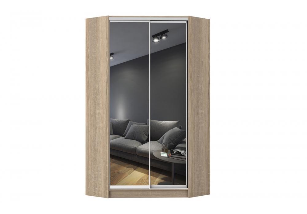 Шкаф-купе угловой Luхe Зеркало/Зеркало 1200х2100х450 мм Дуб сонома (63705)