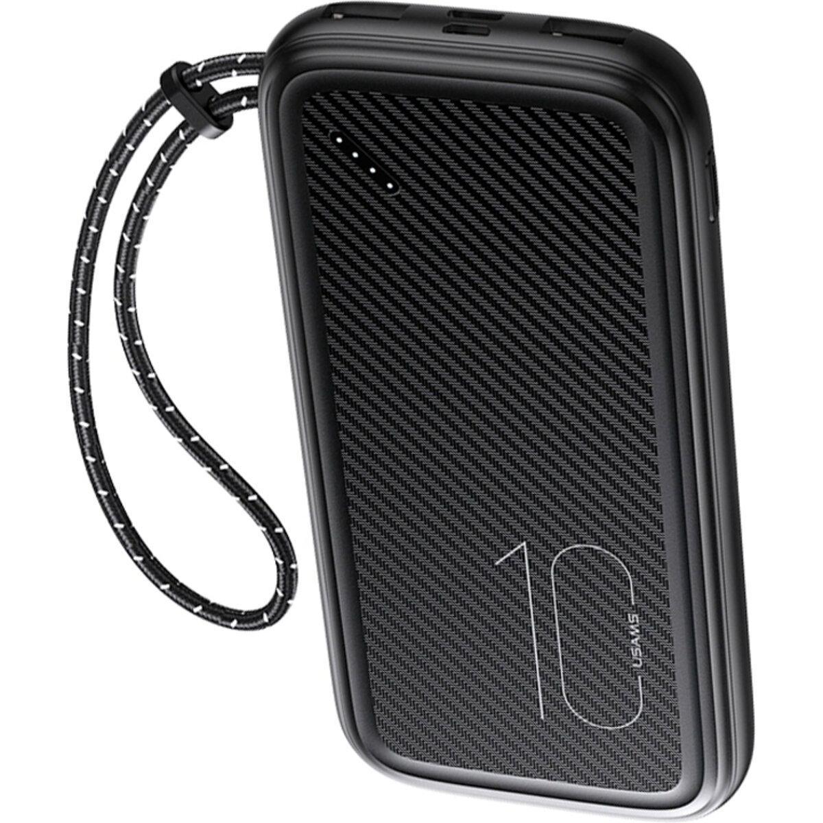 Повербанк Usams US-CD150 PB56 with Lanyard 10000 mAh (US-CD150) - фото 3