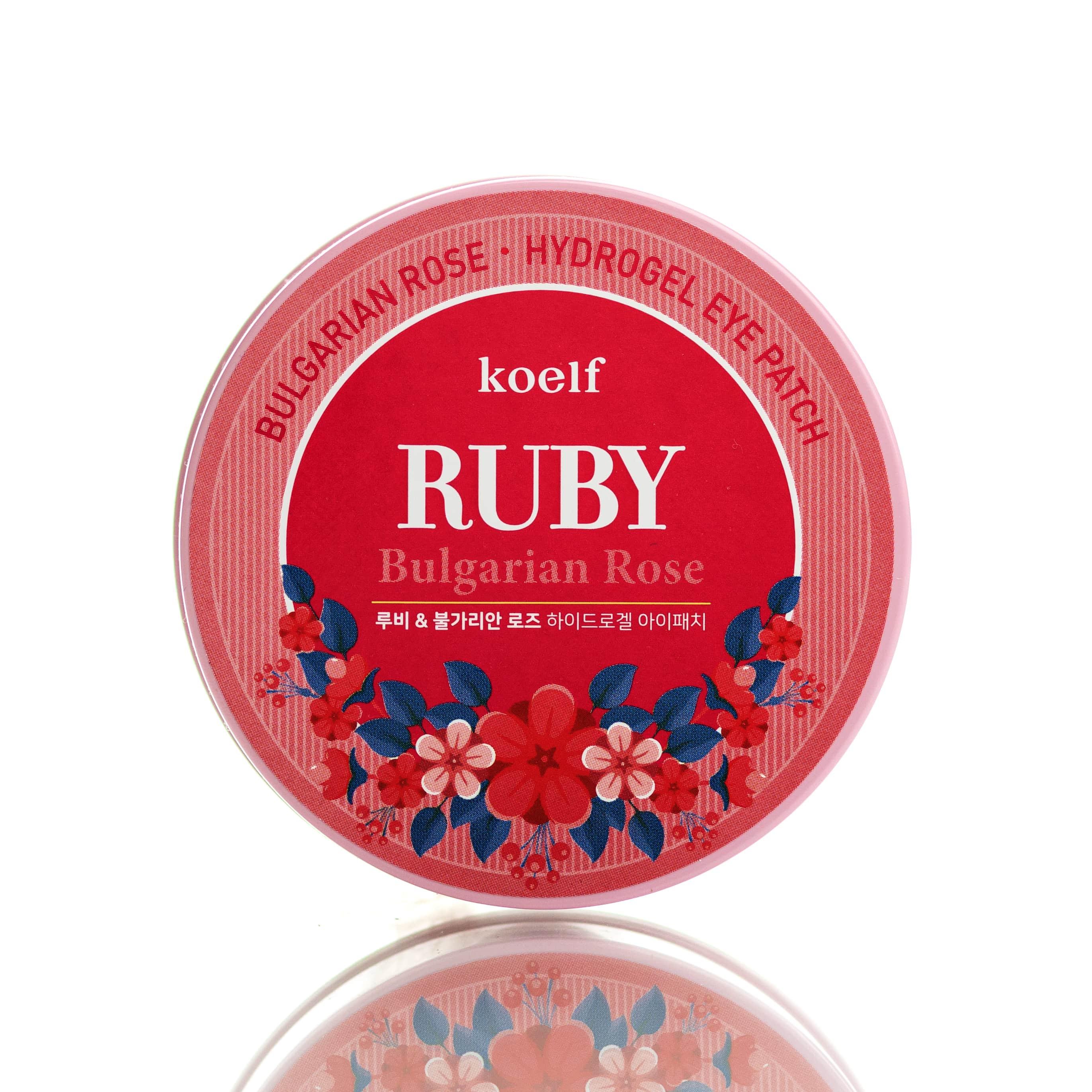 Патчи гидрогелевые с болгарской розой Ruby & Bulgarian Rose Eye Patch KOELF 60 шт.