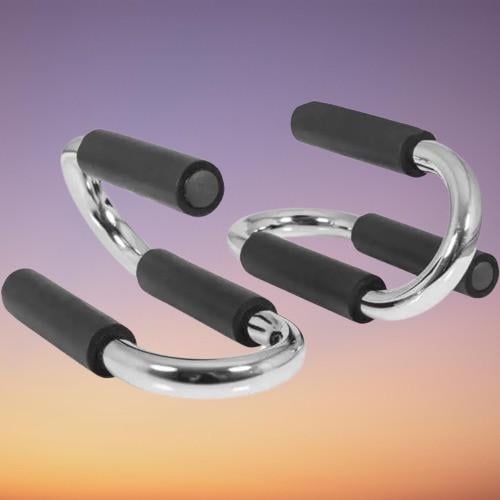 Упори для віджимання WCG Push up Bar S-подібні металеві 2 шт. (W-013-1) - фото 2