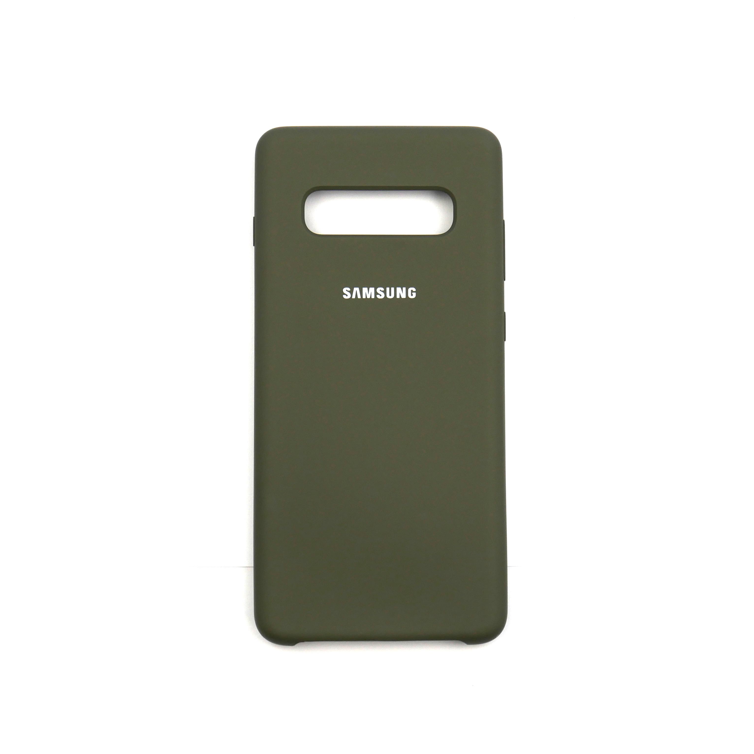 Чехол Jelly Silicone Case Samsung S10 Plus Deep Olive (41)