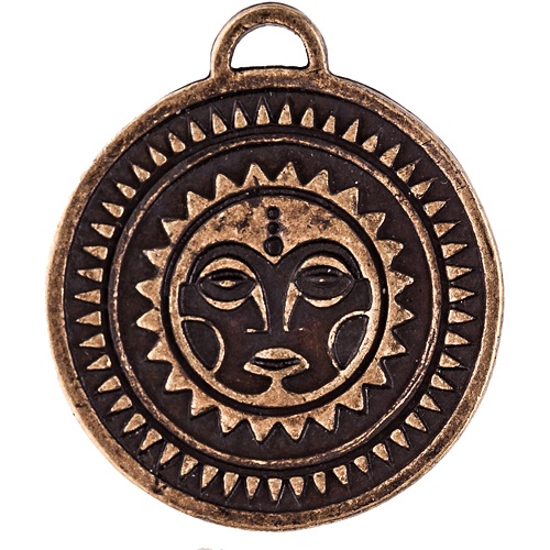 Амулет Amulets of the World Сонця 2,5x2,5x0,3 см Бронзовий (t07016)