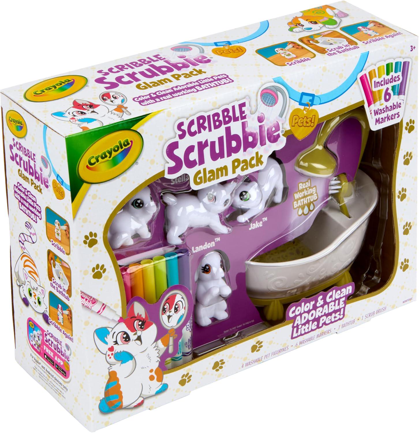 Набір для творчості Crayola Scribble Scrubbies Glam Pack 4 Pets! (74-7442) - фото 8 Набір для творчості Crayola Scribble Scrubbies Glam Pack 4 Pets! (74-7442) - фото 8