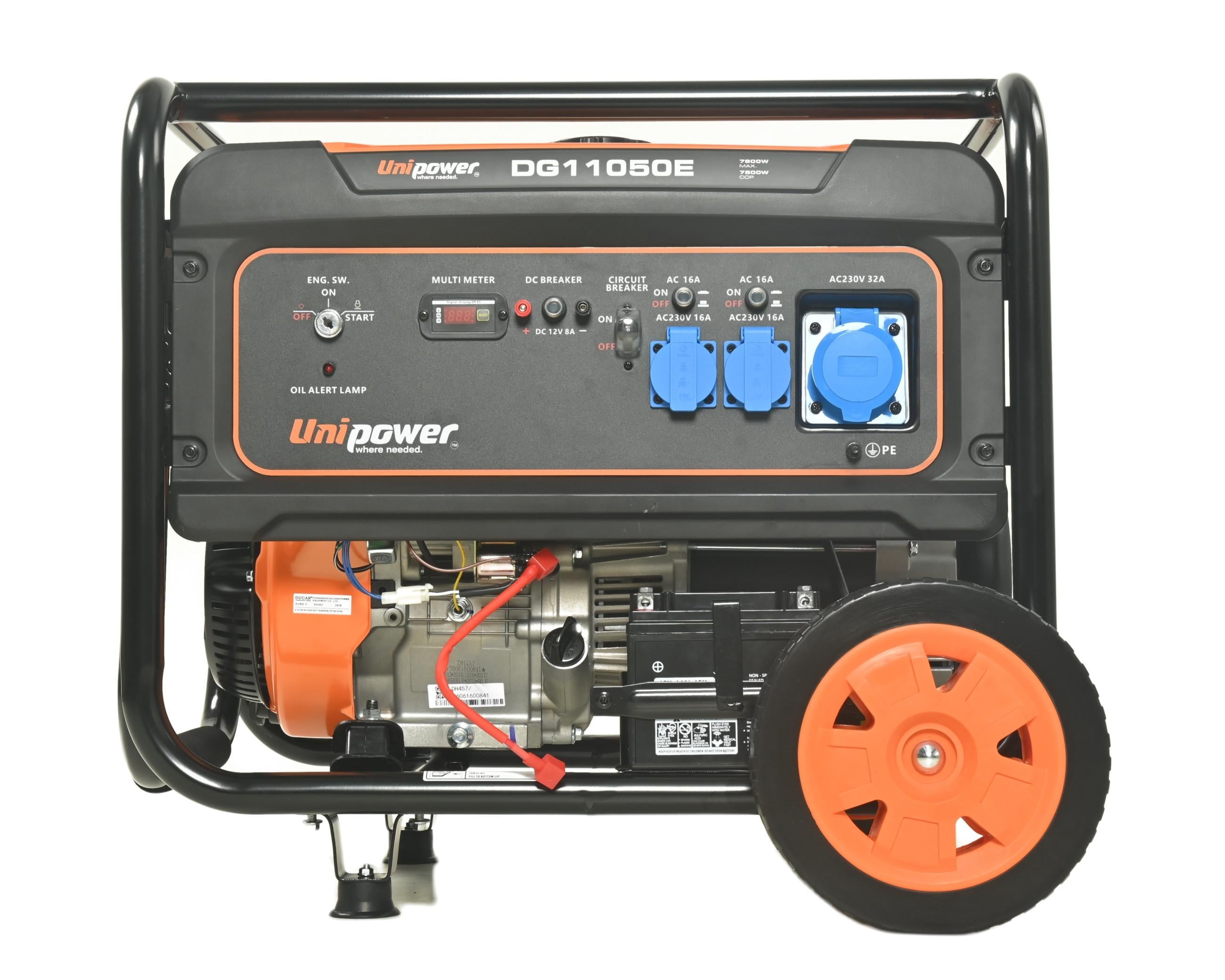 Генератор бензиновый UNIPOWER DG11050Е 7,9 кВт