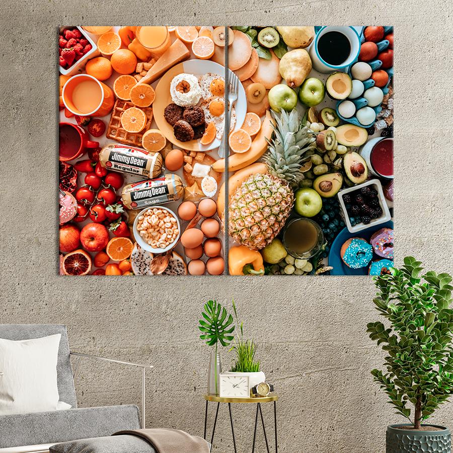 Настенний декор Богатый ассортимент продуктов 165x122 см (A437-2)