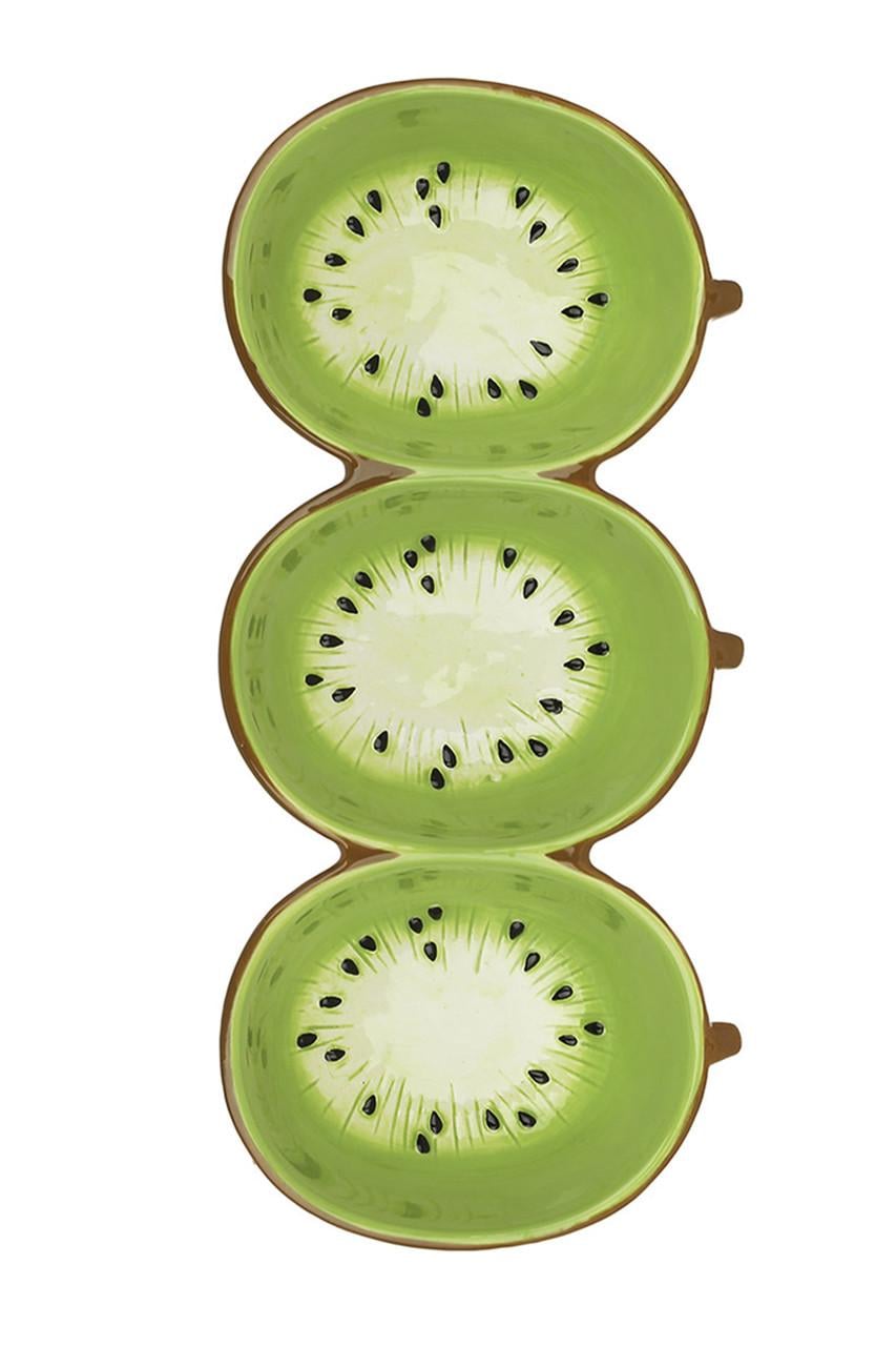 Менажница керамическая Kiwi ЦБ-00277152 Зеленый Менажница керамическая Kiwi ЦБ-00277152 Зеленый