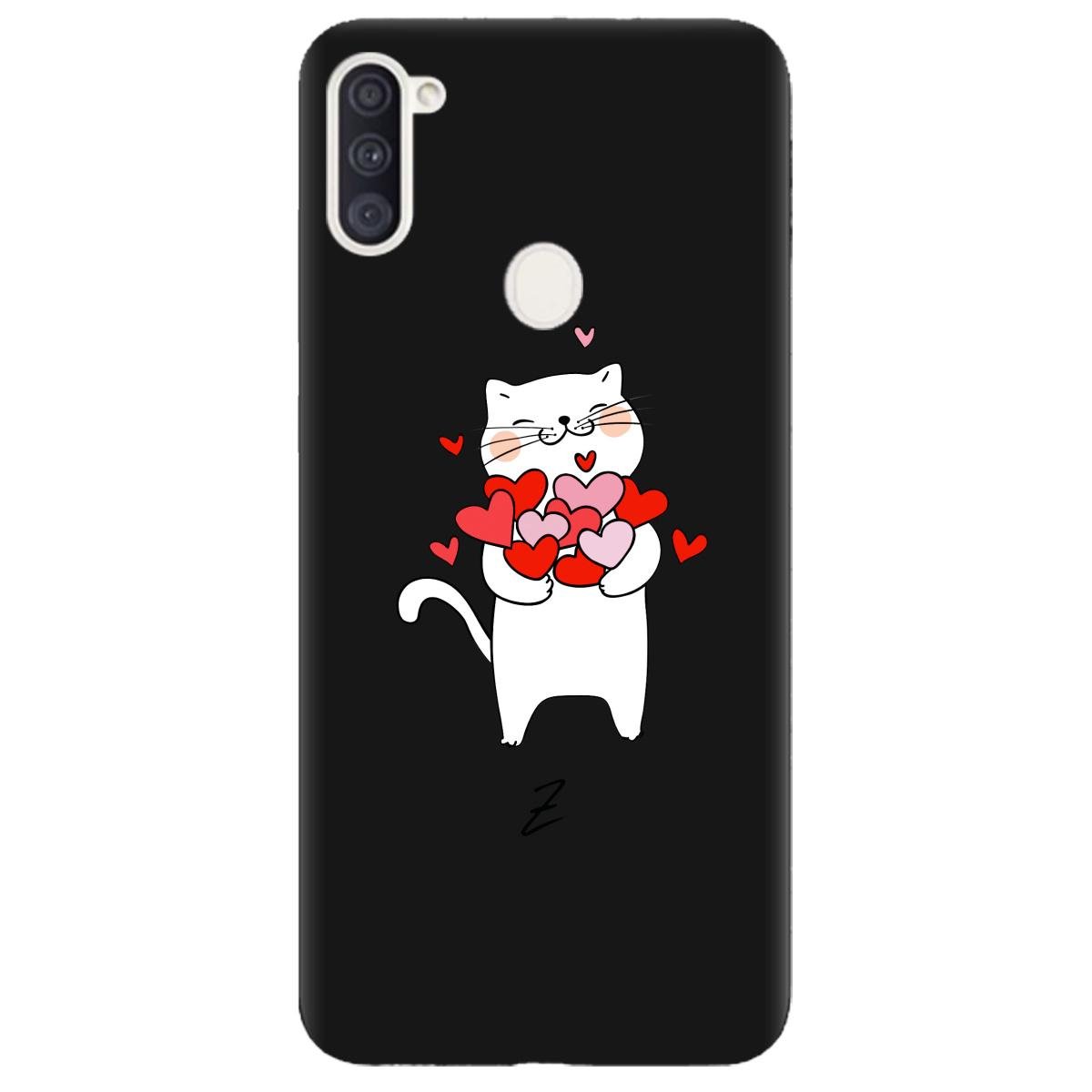 Силиконовый чехол Zorrov для Samsung Galaxy A11 - loving heart (14140050200100034)