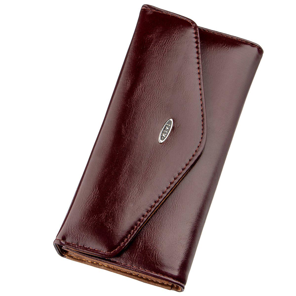 Кошелек женский Kivi-wallet 19070 кожа Коричневый