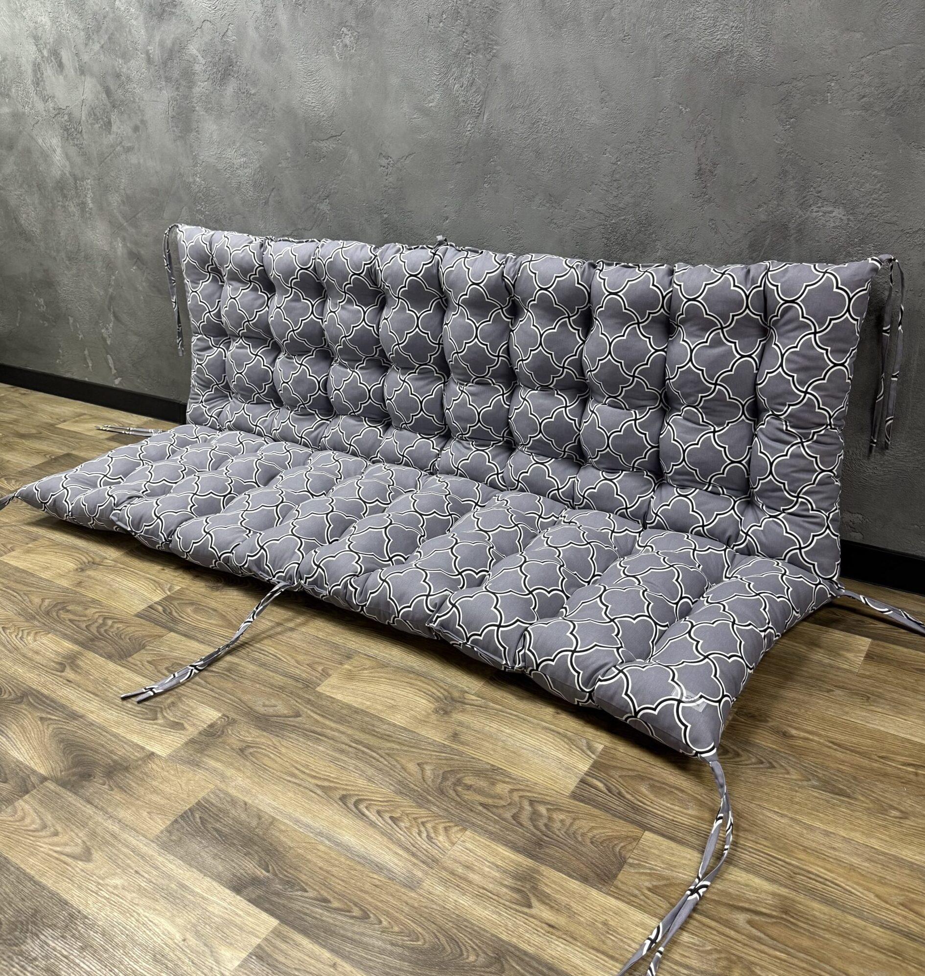 Подушка Comfort Home Geometry на поддоны/качели/каркасы/садовую мебель панама 100х50х50 см