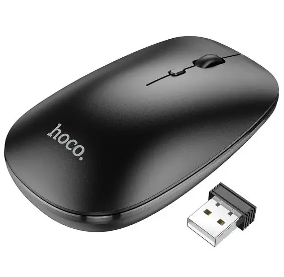 Компьютерная мышка беспроводная Hoco GM15 Bluetooth Черный (29773138) Компьютерная мышка беспроводная Hoco GM15 Bluetooth Черный (29773138)