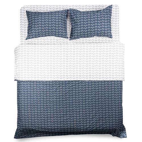 Комплект постельного белья Ardesto Gloria двуспальный евро 200х220 см Синий (ART2022DB)