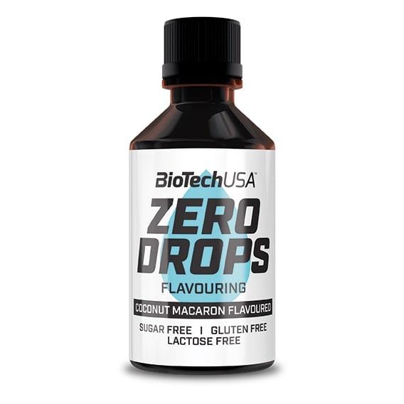 Заменитель питания BioTechUSA Zero Drops 50 мл 100 порций Coconut/Macaroon