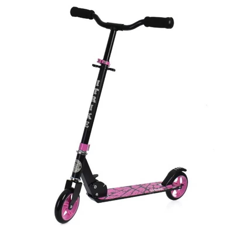 Самокат детский iTrike складной двухколесный Черный/Розовый (SR2-039-8-P)