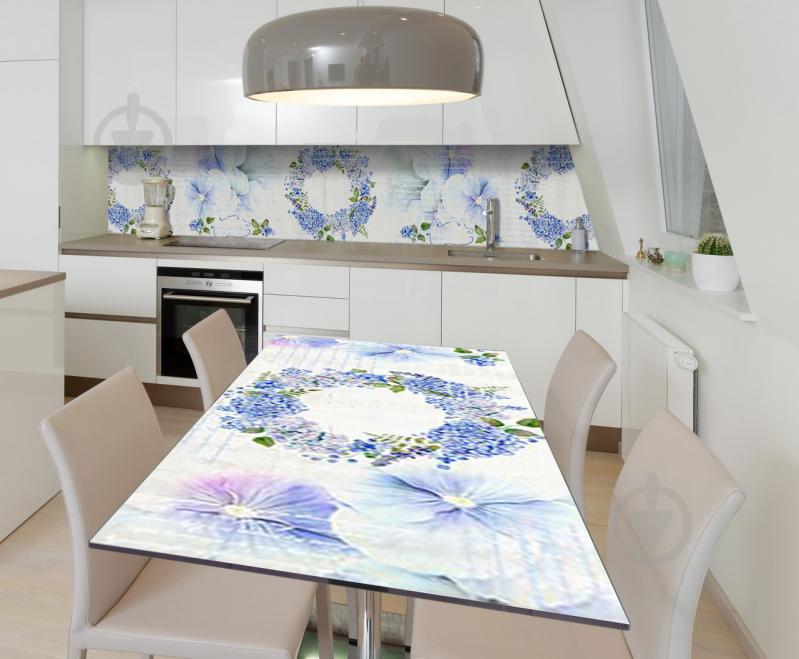 Наклейка виниловая на стол Zatarga "Венок из полевых цветов" 650х1200 мм Наклейка виниловая на стол Zatarga "Венок из полевых цветов" 650х1200 мм