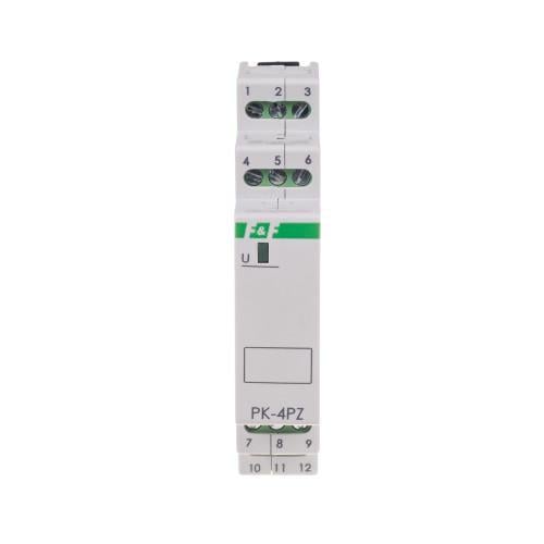 Реле электромагнитное PK-4PZ-12V 12 В 2х8 A F&F (00000062560)