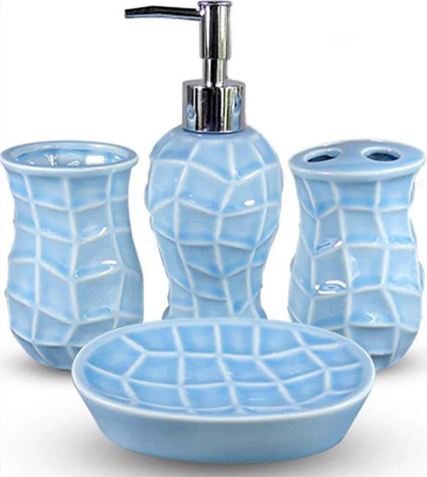 Набор аксессуаров для ванной комнаты керамический SNT Классический (MSN-888-140)