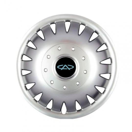 Автомобільні ковпаки SKS 320 R15 з логотипом Chery 4 шт. Сріблястий