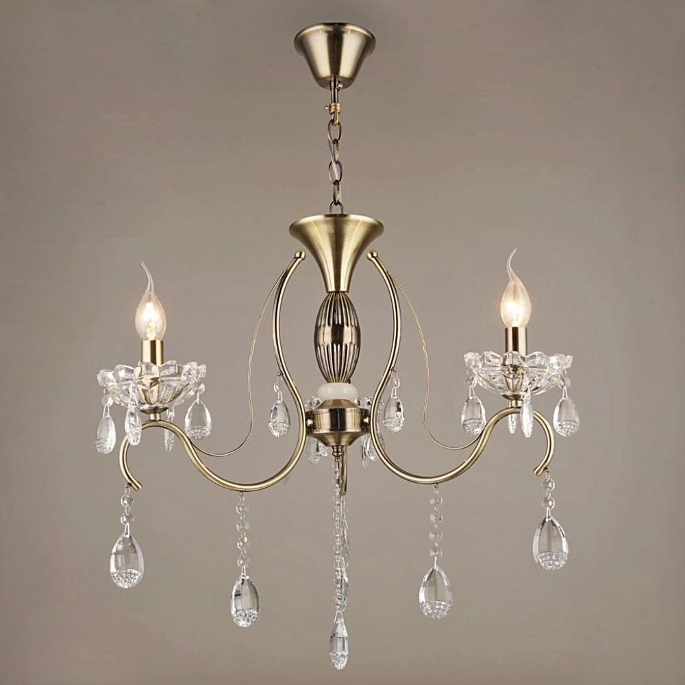 Люстра подвесная классическая хрустальная Lighthouse SRS-19973/3 Бронзовый (24909616)