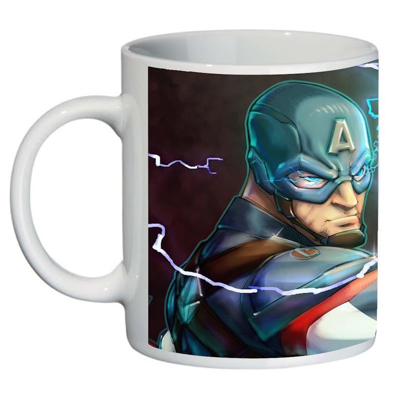 Чашка с принтом Капитан Америка 006 (2404220285)